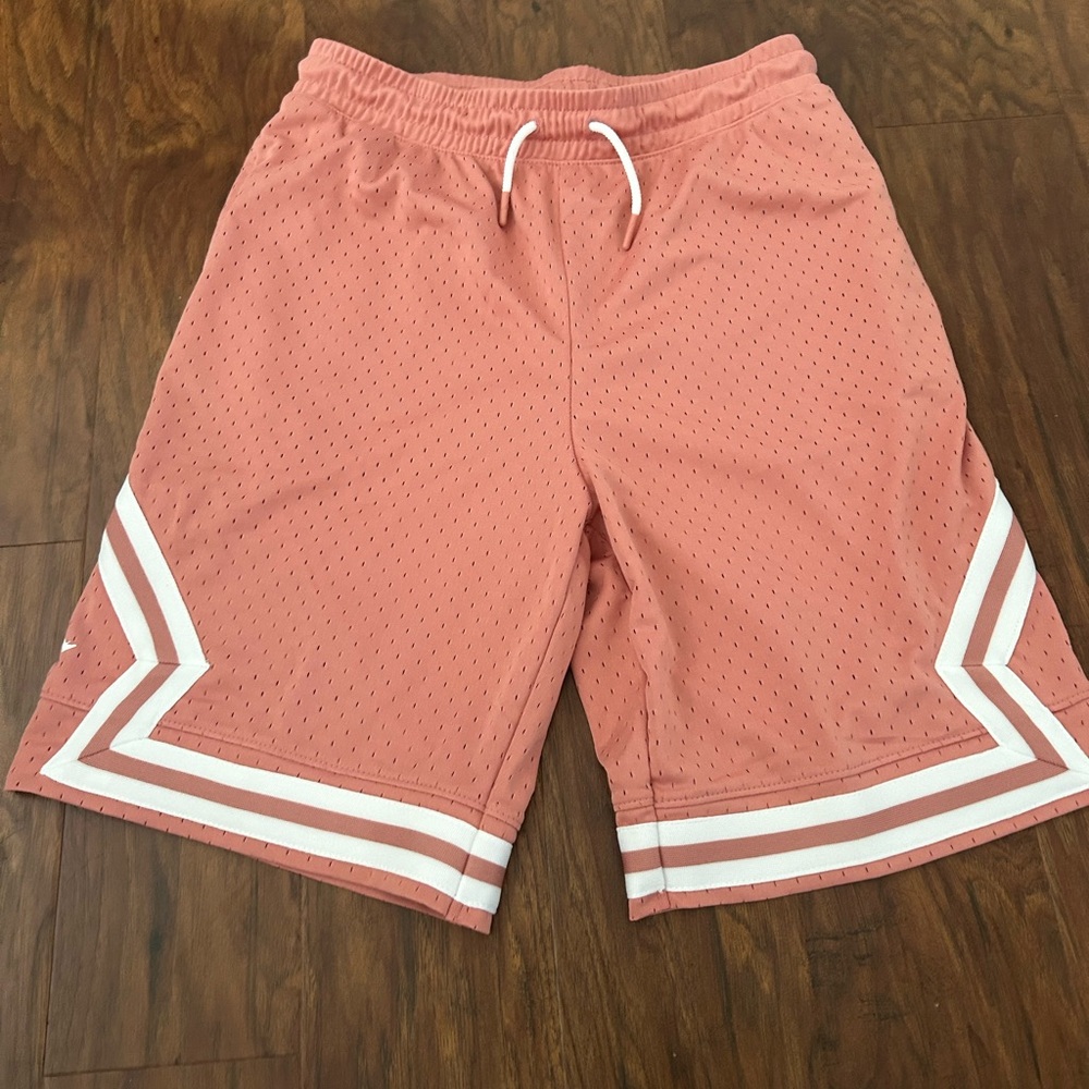 NEW Jordan Youth XL White and Pink Shorts